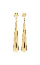 Sculpted Tapered Drop Earrings (316L Stainless Steel)