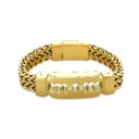 Razor Blade Cutout Wheat Chain Bracelet (316L Stainless Steel)