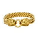 Double Lion Head Wheat Chain Bracelet (316L Stainless Steel)