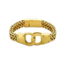 Handcuff Wheat Chain Bracelet (316L Stainless Steel)