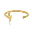 Hammer Textured Open Cuff Bracelet (316L Stainless Steel)