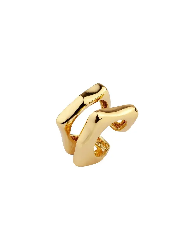 Wave Gold-plated Open Ring