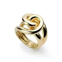 Chunky Interlocking Knot Statement Ring (316L Stainless Steel)