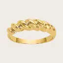 Chunky Puffed Twist Band Ring (316L Stainless Steel)