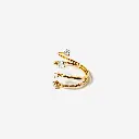 Multi-Stone CZ Wrap Ring (316L Stainless Steel)
