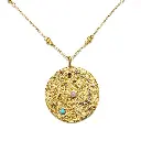 Celestial Galaxy Medallion Multi-Stone Necklace (316L Stainless Steel)
